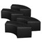 Regency Ottomans, 58 W, 19 H, Vinyl, Black N6265BK4PK - alternate 1